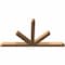 Ekena Millwork Saratoga Timber Gable Bracket, Western Red Cedar, 108"W x 58"H x 5 1/2"D x 5 1/2"F, 13/12 Pitch GBW108X58X0606SAR00SWR - alternate 5